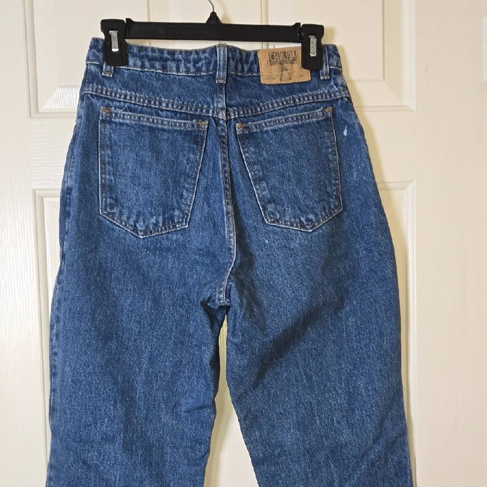 GAP Vintage WORK FORCE High Rise Jeans Classic OLD SCHOOL Made In USA 11-12 - Picture 15 of 17